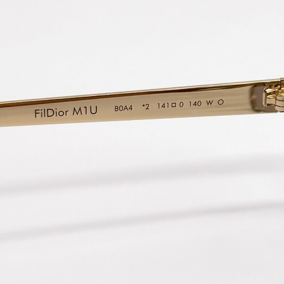 NEW DIOR SUNGLASSES, WOMEN DIOR FILDIOR M1U B0A4 SILVER GOLD METAL EYEWEAR - Picture 10 of 12